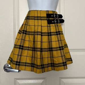 Forever 21 Pleated Plaid Skirt Sz:L
